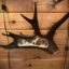 Unique Antler designs many two animals carvings inside a caribou shovel. The shovel being depicted in the carving are two wolves, along with two fighting moose. These carvings are for the wall, but can be based if requested.  All hand carved with our top grade antler.  These carvings come in a variety of carvings. (Elk, Caribou, Moose, Bear, Wolf, Eagle) 