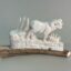 Small Moose Carving (Ram) #antler carving #antler carvings #antler art #antler decor #handcrafted antler decor