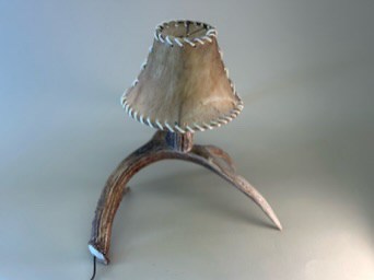 One Antler Whitetail Lamp